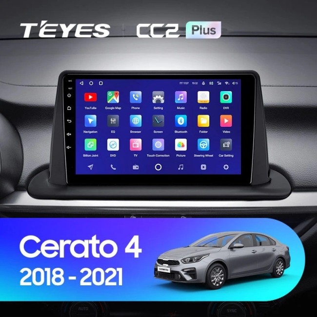 Штатная магнитола Teyes CC2 Plus 6/128 Kia Cerato 4 (2018-2021)