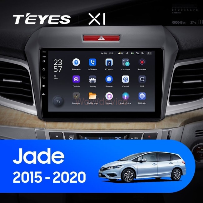 Штатная магнитола Teyes X1 4G 2/32 Honda Jade (2015-2020) Правый руль