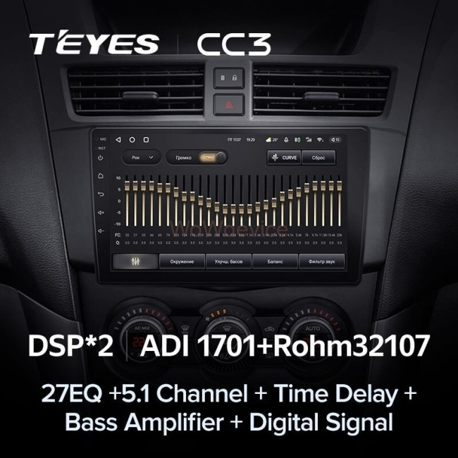 Штатная магнитола Teyes CC3 360 6/128 Mazda BT-50 (2011-2020)