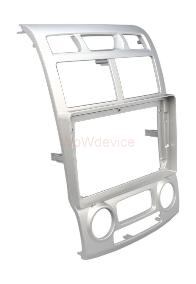 Рамка магнитолы 9.0" (цв.Серебро) для KIA Sportage 2005-2009 ver.2