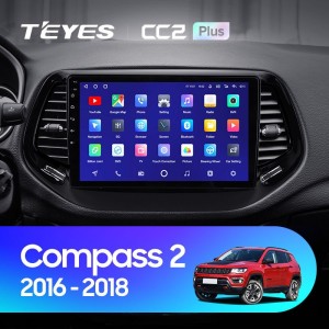 Штатная магнитола Teyes CC2L Plus 2/32 Jeep Compass 2 MP (2016-2018)