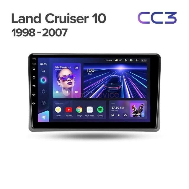 Штатная магнитола Teyes CC3 360 6/128 Toyota Land Cruiser 10 J100 100 (1998-2007) Штатная магнитола Teyes CC3 360 6/128 Toyota Land Cruiser 10 J100 100 (1998-2007)