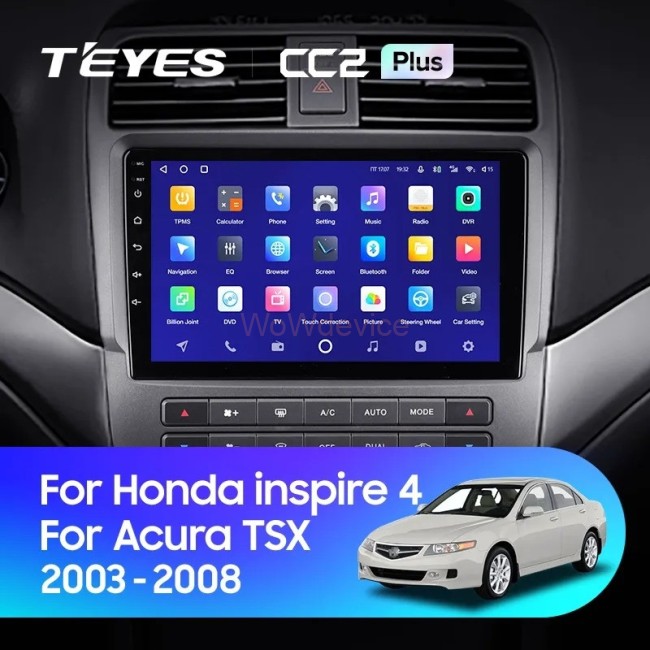 Штатная магнитола Teyes CC2 Plus 4/32 Honda inspire 4 (2003-2007)