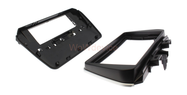 Рамка магнитолы 9.0" (цв.Черный и Серебристый) для HYUNDAI Tucson 2018+