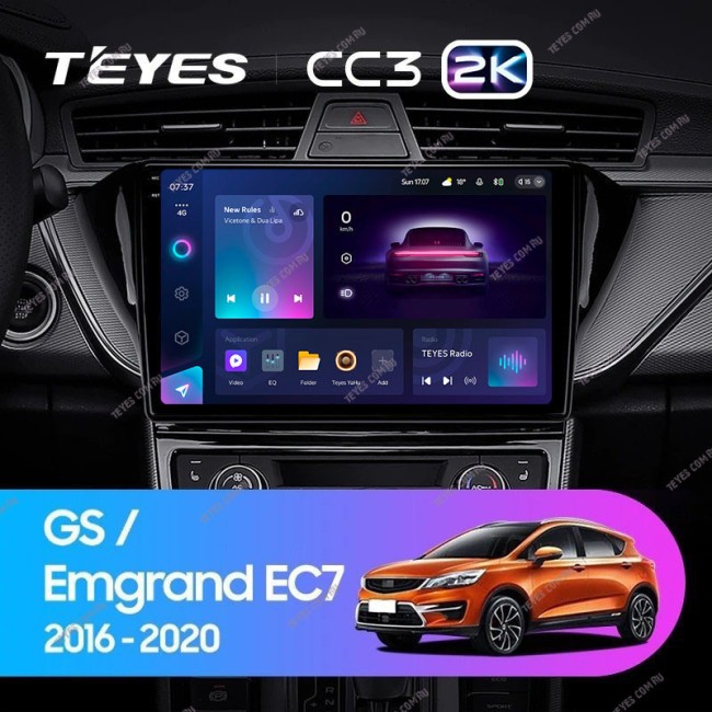 Штатная магнитола Teyes CC3 2K 3/32 Geely Emgrand EC7 (2018-2020) F2
