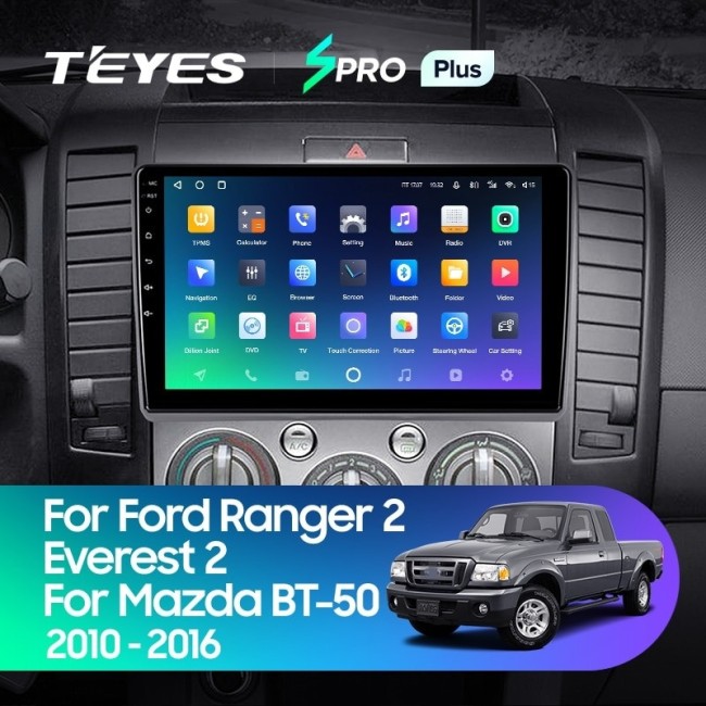 Штатная магнитола Teyes SPRO Plus 4/64 Ford Ranger 2 (2006-2011)