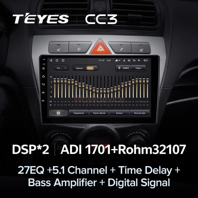 Штатная магнитола Teyes CC3 6/128 Kia picanto (2007-2011)