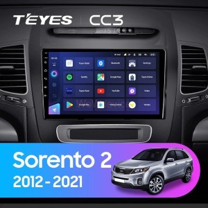 Штатная магнитола Teyes CC3 360 6/128 Kia Sorento 2 II XM (2012-2021) F3