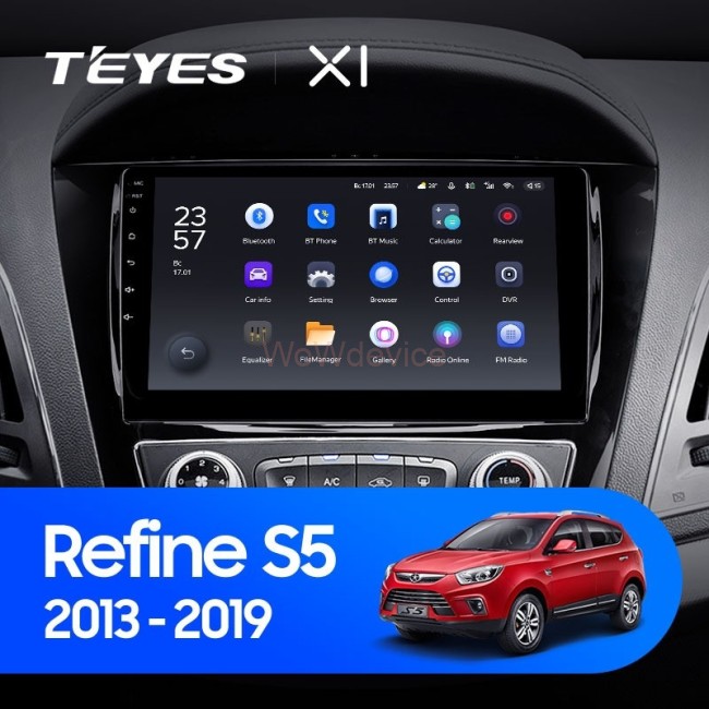 Штатная магнитола Teyes X1 4G 2/32 JAC Refine S5 (2013-2019)
