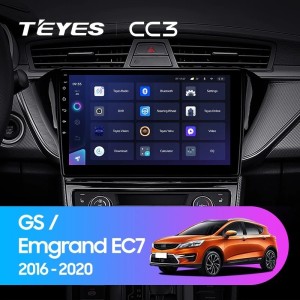 Штатная магнитола Teyes CC3 6/128 Geely GS (2016-2020) F2