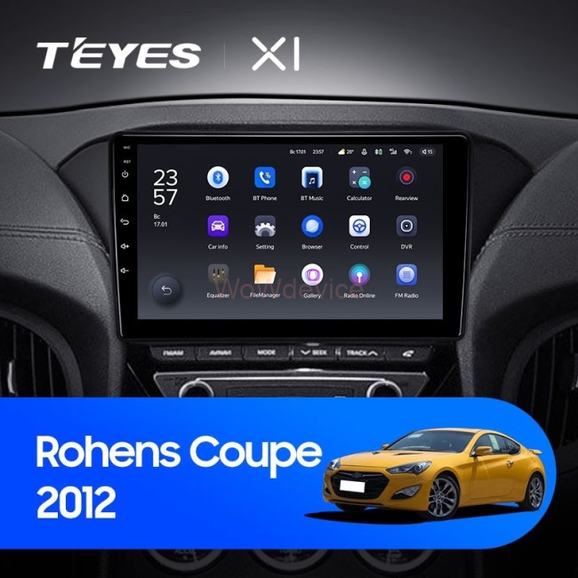 Штатная магнитола Teyes X1 4G 2/32 Hyundai Rohens Coupe 2012+ F3