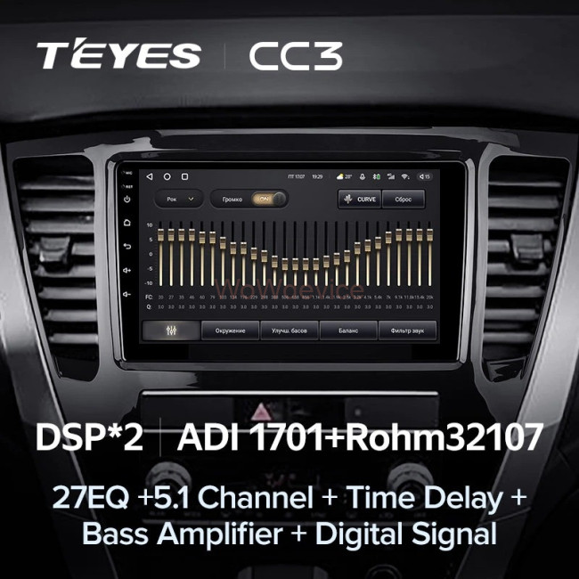 Штатная магнитола Teyes CC3 360 6/128 Mitsubishi Pajero Sport 3 (2020-2021)