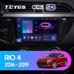 Штатная магнитола Teyes CC3 2K 6/128 Kia RIO 4 (2016-2019) Тип-B