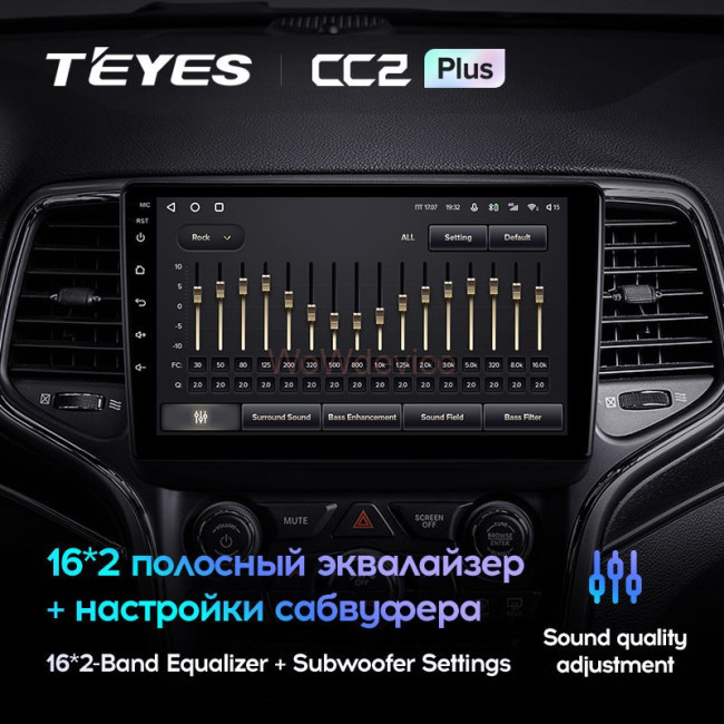 Штатная магнитола Teyes CC2L Plus 2/32 Jeep Grand Cherokee WK2 (2013-2020)