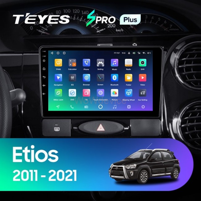 Штатная магнитола Teyes SPRO Plus 6/128 Toyota Etios (2011-2021)