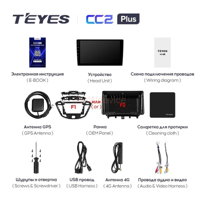 Штатная магнитола Teyes CC2L Plus 1/16 Ford Tourneo Custom 1 (2012-2021) F2