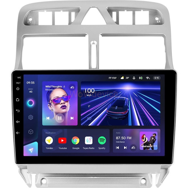 Штатная магнитола Teyes CC3 6/128 Peugeot 307 1 (2001-2008) Штатная магнитола Teyes CC3 6/128 Peugeot 307 1 (2001-2008)