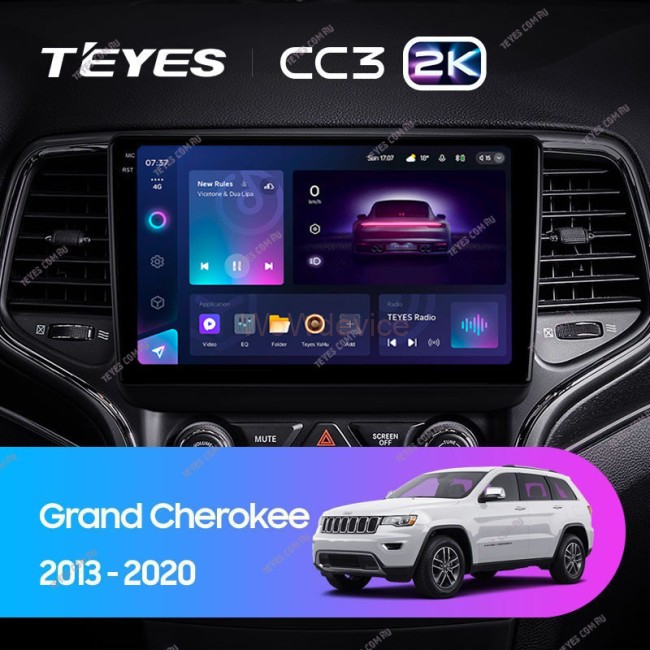 Штатная магнитола Teyes CC3 2K 360 6/128 Jeep Grand Cherokee WK2 (2013-2020)