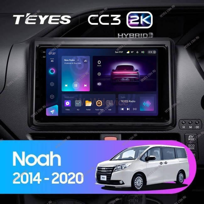 Штатная магнитола Teyes CC3 2K 360 6/128 Toyota Noah R80 (2014-2020)