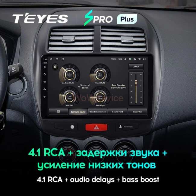 Штатная магнитола Teyes SPRO Plus 4/64 Mitsubishi ASX 1 (2010-2016) Тип-A