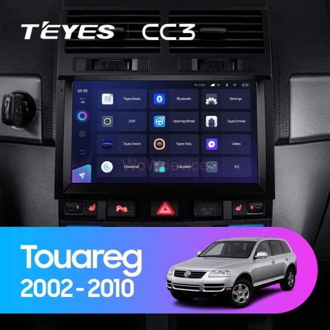 Штатная магнитола Teyes CC3L 4/32 Volkswagen Touareg GP (2002-2010) F2