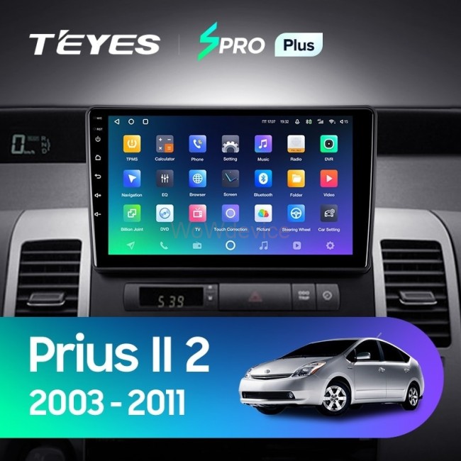 Штатная магнитола Teyes SPRO Plus 6/128 Toyota Prius XW20 II (2003-2011) F2