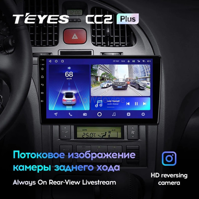 Штатная магнитола Teyes CC2 Plus 4/64 Hyundai Elantra 3 (2003-2010)