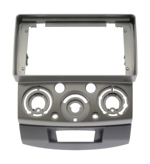 Рамка магнитолы 9.0" (цв.Серебро) для MAZDA BT-50 2006-2011 / FORD Ranger 2006-2011, Everest 2006-2013
