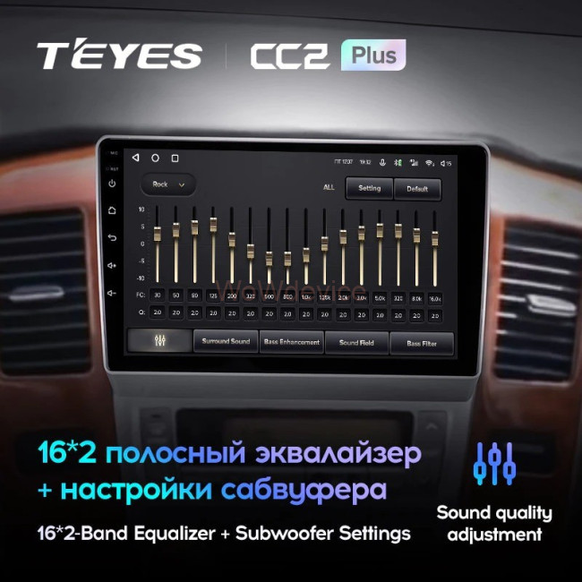 Штатная магнитола Teyes CC2 Plus 3/32 Toyota Alphard 1 H10 (2002-2005) F1