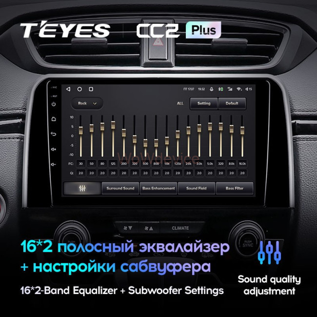 Штатная магнитола Teyes CC2L Plus 1/16 Honda HR-V (2015-2018)