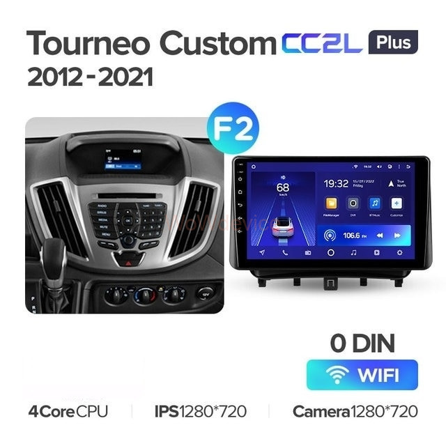 Штатная магнитола Teyes CC2L Plus 2/32 Ford Tourneo Custom 1 (2012-2021) F2