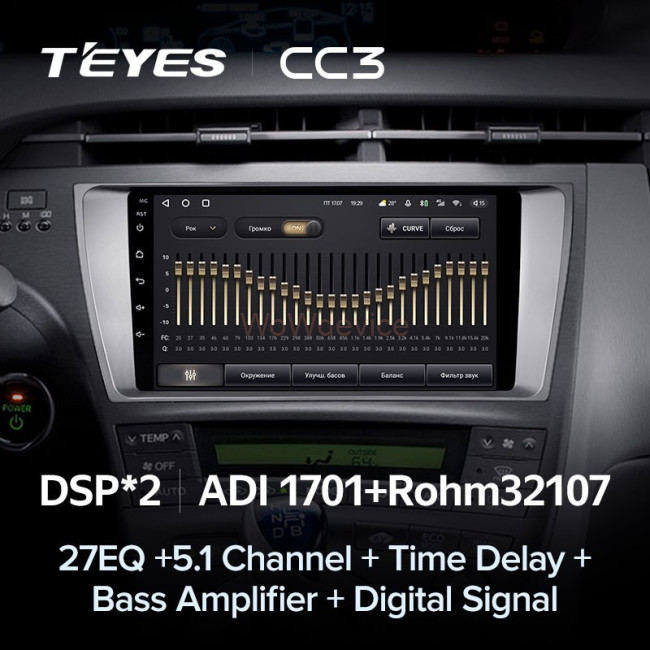 Штатная магнитола Teyes CC3 6/128 Toyota Prius XW30 (2009-2015) Штатная магнитола Teyes CC3 6/128 Toyota Prius XW30 (2009-2015)