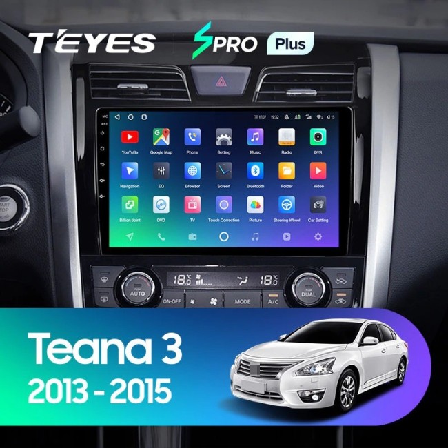 Штатная магнитола Teyes SPRO Plus 6/128 Nissan Teana J33 (2013-2015) Тип-B