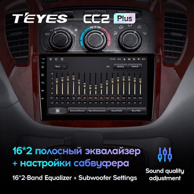 Штатная магнитола Teyes CC2 Plus 4/64 Toyota Highlander 1 XU20 (2001-2007) Штатная магнитола Teyes CC2 Plus 4/64 Toyota Highlander 1 XU20 (2001-2007)