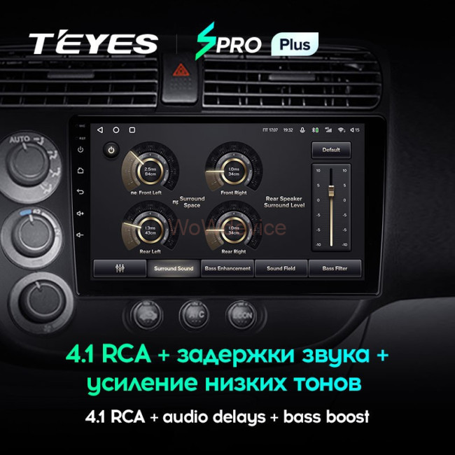 Штатная магнитола Teyes SPRO Plus 3/32 Honda Civic 7 (2000-2006)