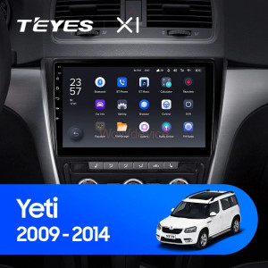 Штатная магнитола Teyes X1 4G 2/32 Skoda Yeti 5L (2009-2014)