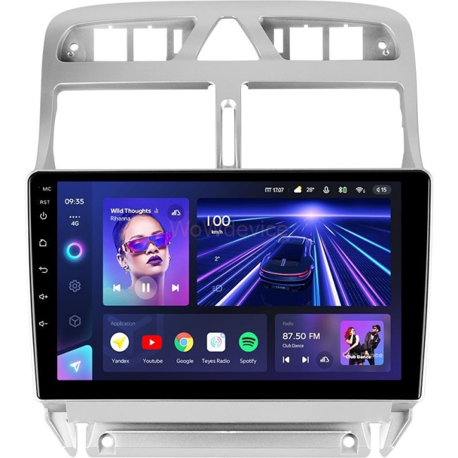 Штатная магнитола Teyes CC3 360 6/128 Peugeot 307 1 (2001-2008) Штатная магнитола Teyes CC3 360 6/128 Peugeot 307 1 (2001-2008)