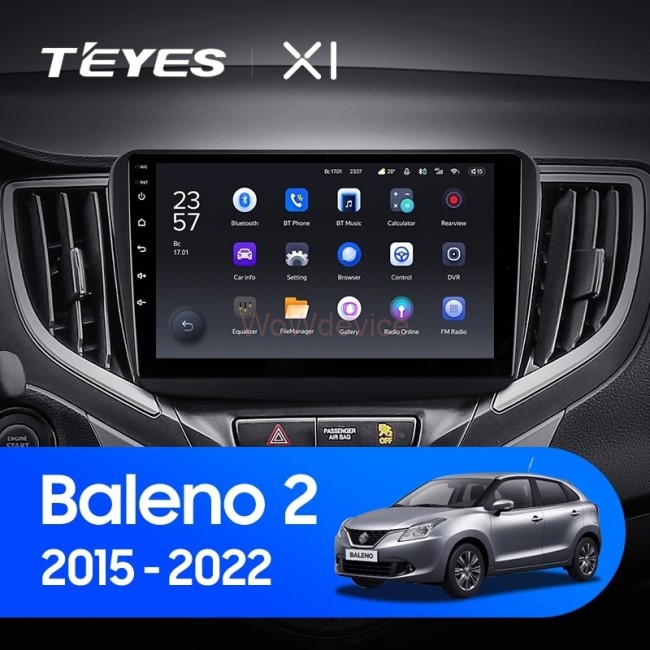 Штатная магнитола Teyes X1 4G 2/32 Suzuki Baleno 2 (2015-2022)