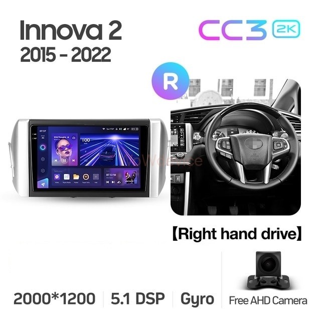 Штатная магнитола Teyes CC3 2K 360 6/128 Toyota Innova 2 (2015-2022) Правый руль Штатная магнитола Teyes CC3 2K 360 6/128 Toyota Innova 2 (2015-2022) Правый руль