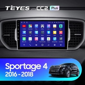 Штатная магнитола Teyes CC2 Plus 6/128 Kia Sportage 4 QL (2016-2018) Тип-A