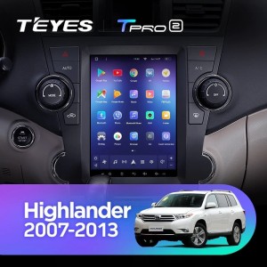 Штатная магнитола Tesla style Teyes TPRO 2 3/32 Toyota Highlander 2 XU40 (2007-2013)