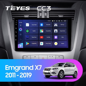 Штатная магнитола Teyes CC3 3/32 Geely Emgrand X7 1 GX7 EX7 (2011-2019)