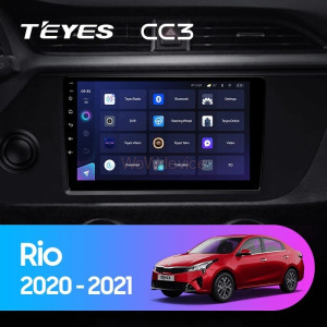 Штатная магнитола Teyes CC3 6/128 Kia Rio 4 IV FB (2020-2021)