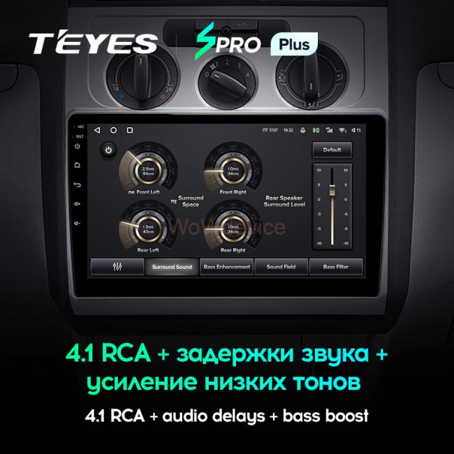Штатная магнитола Teyes SPRO Plus 3/32 Volkswagen Touran 1 (2003-2010) F1