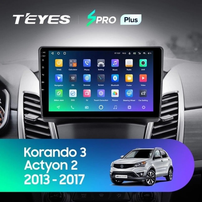 Штатная магнитола Teyes SPRO Plus 4/64 SsangYong Actyon 2 (2013-2022)
