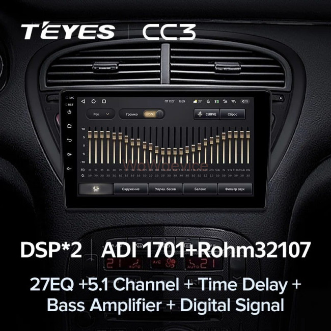 Штатная магнитола Teyes CC3 6/128 Peugeot 607 (2004-2010) Штатная магнитола Teyes CC3 6/128 Peugeot 607 (2004-2010)