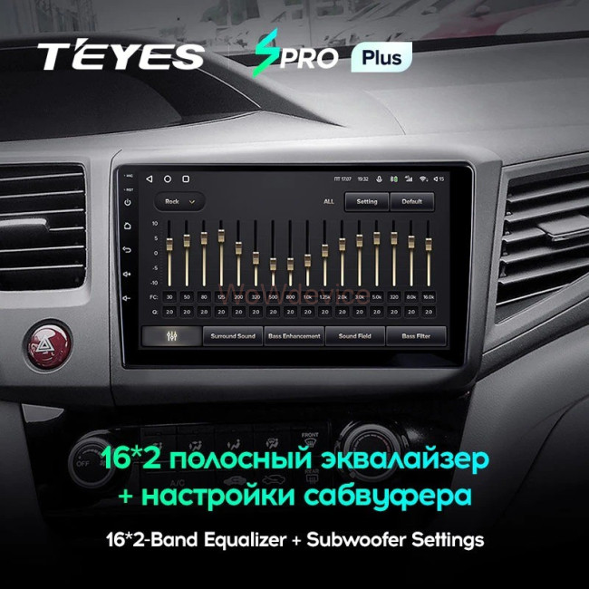 Штатная магнитола Teyes SPRO Plus 3/32 Honda Civic 9 FB FK FD (2011-2015)