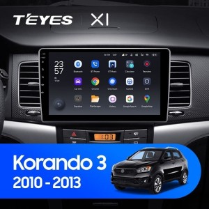 Штатная магнитола Teyes X1 4G 2/32 SsangYong Korando 3 (2010-2013)