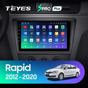 Штатная магнитола Teyes SPRO Plus 4/64 Skoda Rapid NH3 NH1 (2012-2020)
