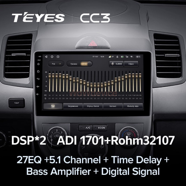Штатная магнитола Teyes CC3 360 6/128 Kia Soul 1 (2008-2014)